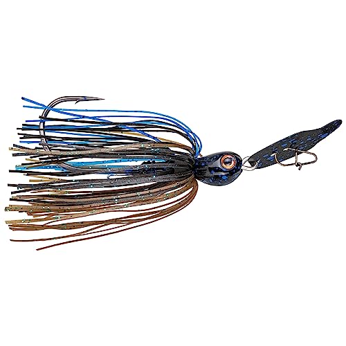 Strike King (Tcvsj58-786) Thunder Cricket Vibrating Swim Jig Fishing Lure, 786 - Bruiser, 5/8 Oz, Ultra-Stiff Stainless Steel Blade #TOP25