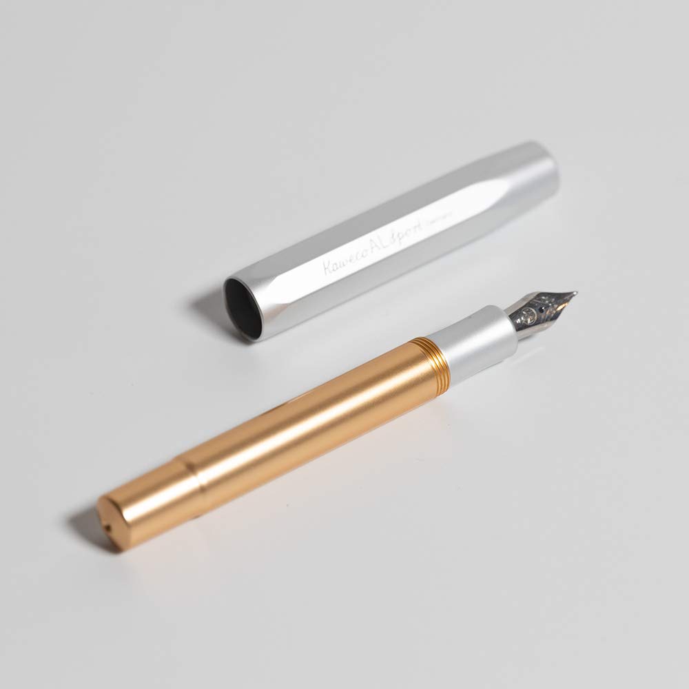 Amazon | Kaweco AL スポーツ 万年筆 ゴールドとシルバー 2本セット F