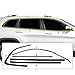 BOGAR TECH DESIGNS Side Window Chrome Delete Overlay Compatible with Jeep Cherokee 2014-2023, Gloss Black