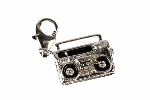 Miniblings Boombox Music Cassette Tape Player Recorder Charm Pendant Mixtape