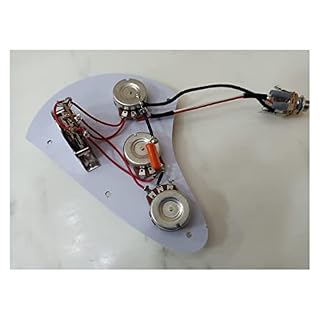 KESHUO Faisceau câblage Guitare électrique Pickups De Guitare Harnais De Câblage Guitare 250K Potentiomètre d'arbre De… – Image 5