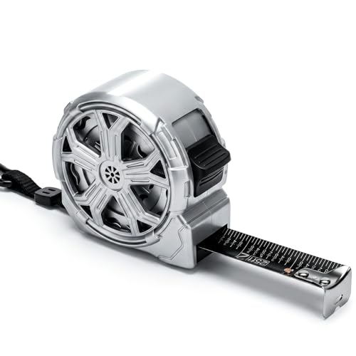 GRENTOOL 25FT Tape Measure High Precision Stainless Steel Retractable Measuring Tape Rustproof & Dust-Proof for Construction Carpentry Framing Flooring Plumbing Electrical