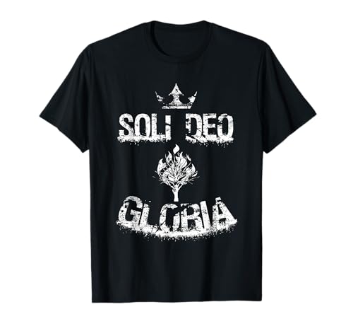 Soli Deo Gloria Reformed Theology Five Solas Christian Art T-Shirt