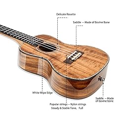 xinxinchaoshi Ukulele Ukulélé en Bois Massif de 23 Pouces avec Brillant Fini for Les débutants avec des Cordes de Sacs… - Les Beatles, Paul McCartney, John Lennon, RIngo Starr, George Harrison xinxinchaoshi Ukulele Ukulélé en Bois Massif de 23 Pouces avec Brillant Fini for Les débutants avec des Cordes de Sacs… – Image 4