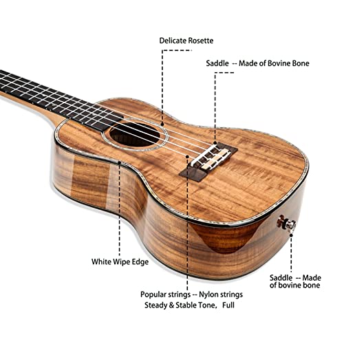 xinxinchaoshi Ukulele Ukulélé en Bois Massif de 23 Pouces avec Brillant Fini for Les débutants avec des Cordes de Sacs… - Les Beatles, Paul McCartney, John Lennon, RIngo Starr, George Harrison xinxinchaoshi Ukulele Ukulélé en Bois Massif de 23 Pouces avec Brillant Fini for Les débutants avec des Cordes de Sacs… – Image 5