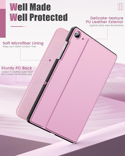 Image of MoKo Case for Samsung Galaxy Tab A9+ /A9 Plus 11 inch 2023, Slim Hard Back Shell Protective Cover Case with Viewing Stand & Auto Wake /Sleep for Galaxy Tab A9+ Tablet SM-X210 /SM-X216 /SM-X218, Pink