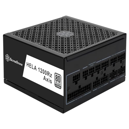 Image of Silverstone Technology HELA 1200Rz Axis 80 Plus Platinum 1200W ATX 3.1 & PCIe 5 Fully Modular ATX Power Supply, SST-HA1200R-PMA