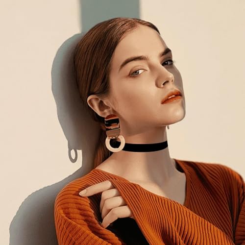 Ceeyoll 6 StüCk Choker, Choker Kette Damen, Vintage-Design, Choke Schwarz, ChokerKetteist Geeignet rür Festivals Und Das tä Gliche Leben Mode-Accessoires