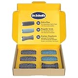 Dr. Scholl’s Ersatzrollen für elektronische Hornhautentferner – Entfernt starke Hornhaut, 3x Extra Stark, 2x Regular, 1x Konturaufsatz, Abwaschbar, mit Diamantkristallen & Meeresmineralien