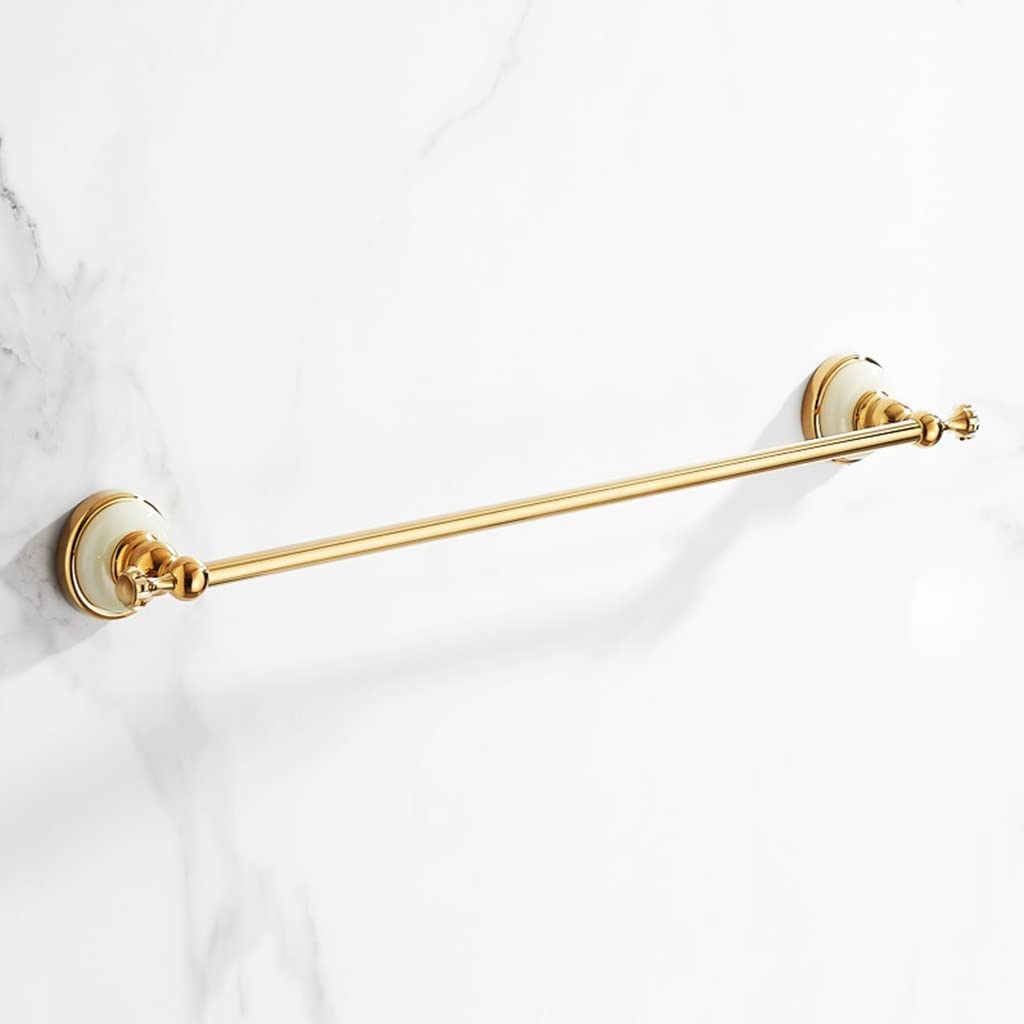 LMYSXAOZ LNNSHX Towel Racks, Rail for Bathroom,All Copper European Hand Holder,Jade Bath Rail,Bathroom Hardware Bathroom Rack Bar/Towel Rack/a (Double Rod a)