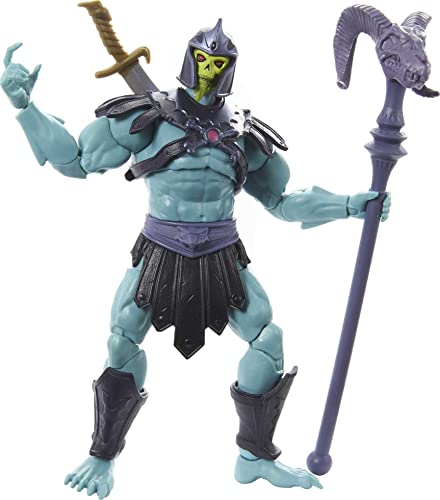 Masters Of The Universe Masterverse New Eternia Skeletor Action Figure With Accessories, 7-Inch Motu Collectible Gift For Fans 6 Years Old & Up #TOP4