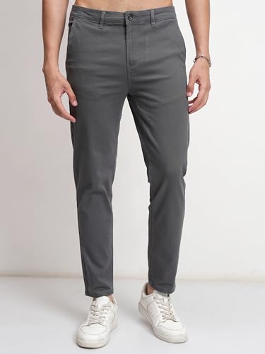 Image of Highlander Men's Tapered Fit Cargo Trousers| Stylish & Comfortable for Casual, Travel & Active Wear | Trouser for Men