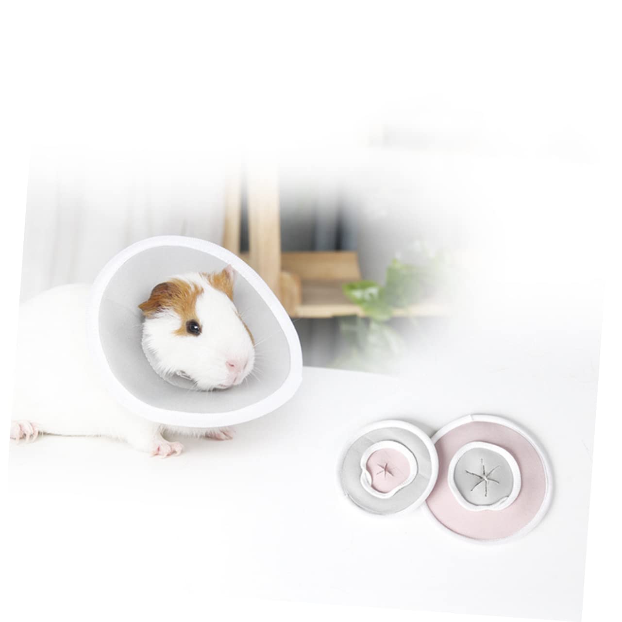 BUGUUYO Guinea Pig Care Elizabeth Pet Collar Soft Neckwear for Small Animals Rabbit Guinea Pig Accessory Random Color
