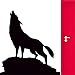 Produktbild wandaufkleber weihnachten xxl Wolf Animal Predator Forest Für Wohnzimmer Aion