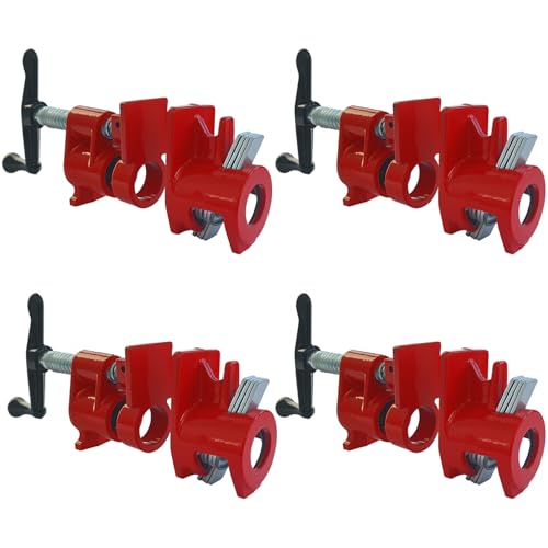 ATPEAM 3/4 Wood Pipe Clamp Set (4 Pack)