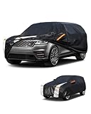 Large SUV Car Cover for Land Rover Range Rover 2001-2026 100% Waterproof All Weather, Heavy Duty Outdoor Full Exterior Covers Rain Sun Wind UV Protection.