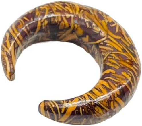 Uni Craft Natural Sang-e-Maryam Gemstone Handmade Septum Crescent Horseshoe Pincher, Sizes 2mm (12g) to 12mm (1/2 inch)