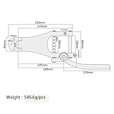 RuiJOTWAT B7 Jazz Guitar Tremolo Vibrato Bridge Tailpiece for Gibson Bigsby ES355 Epiphone Gold - Image 2