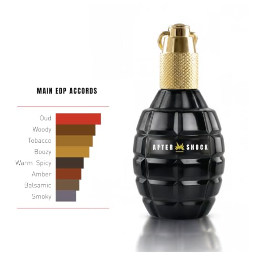 Image of Aftershock Phantom Eau De Parfum for Men 100ml | Long Lasting Perfume | Oud Tobacco Woody Amber Fragrance with Warm Spicy, Smoky Notes | Masculine Luxury Scent for Daily & Evening Occasions