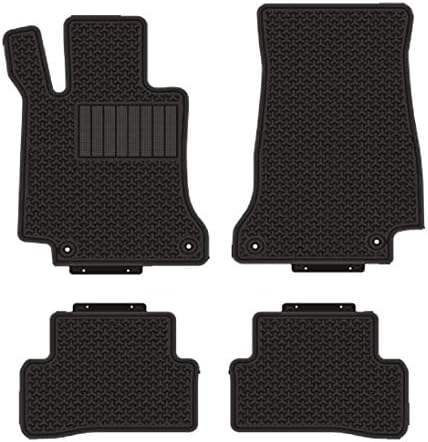 Caartonn Rubber Floor Mats All Weather Heavy Duty Trunk Mats fit for 2015 2016 2017 2018 Mercedes Benz C Class W205