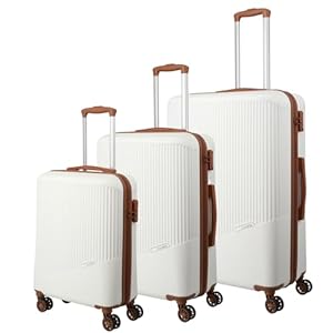 Travelite Koffer met 4 wielen, 3-delig, maten L/M/S, bagage serie Bali: ABS hardshell trolleys, cognac, Trolley Handgepäck (55 cm), Harde handbagage trolley met 4 wielen