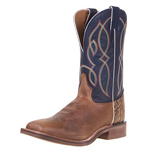 Taupe Wide Square Toe Western Boot by Tony Lama