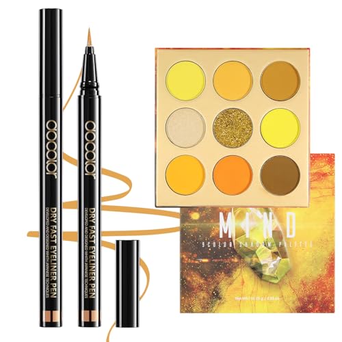 Paleta de delineador y sombra de ojos docolor Gold 9 colores