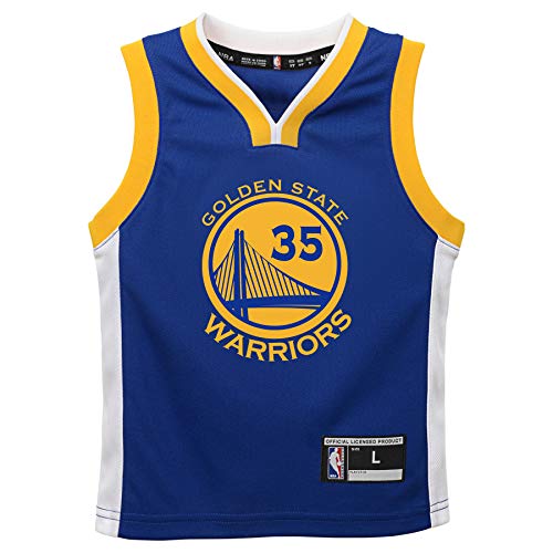 OuterStuff NBA Golden State Warriors-Durant Kids Replica Player Jersey-Road, Small(4), Blue