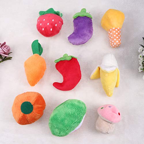 Ueetek 9 pezzi Cane Giocattolo che Frutta e