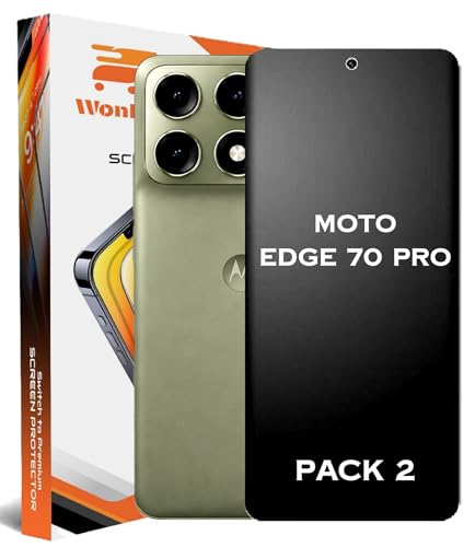 Image of WonRia Pack 2 - Matte Screen Guard Protector Compatible with Motorola Edge 70 Pro 5G Unbreakable Membrane | Flexible TPU Matte Film | Edge to Edge Installation Kit | Transparent
