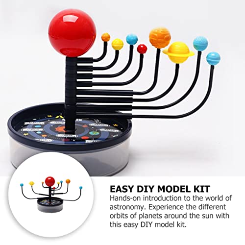 Baluue 1set DIY Planetary Model Kit for Boy Girl Educational Solar System Toy Hands Astronomy Project Stem Learning Tool Fun Science Present for Boys and Girls