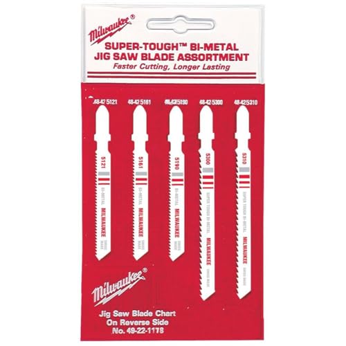 Milwaukee 49-22-1178 T-Shank Metal/Wood Cutting Jig Saw Blade Assortment, 15-Pack - image 1
