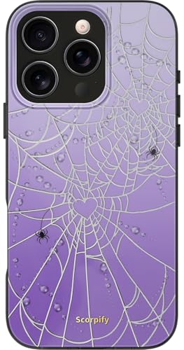 Coque iPhone 16 Pro Max MagSafe violette aux finitions argent