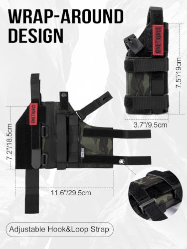 Image of OneTigris Right-Handed Nylon Pistol Holster, Belt & MOLLE Compatible