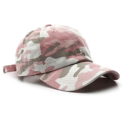 Gorra unisex clásica de algodón ajustable color washed pink miniatura 1