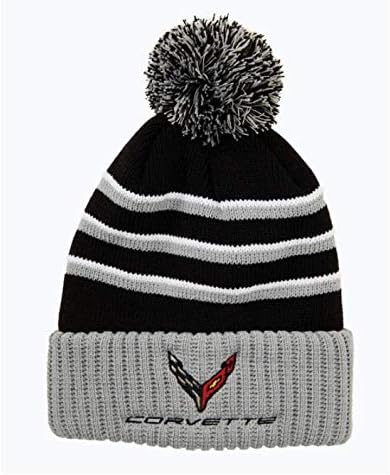C8 Corvette Next Generation Beanie with Pom (Black)