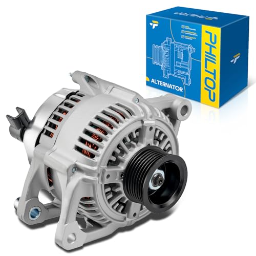 Image of PHILTOP New 13742N Alternator Compatible for 1997-1999 Dodge Ram 1500 | 136A Alternator for 1997-1999 1500, 1997-1998 Dakota, 2500, Grand Cherokee, Ram 3500, B1500, B2500, B3500, Durango