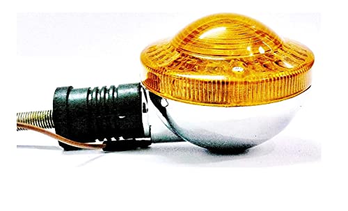 Image of RX 100 Front Indicators Set | Premium Bike Turn Signal Lights | Bright Amber Lens Indicator Lamps | Durable Weatherproof Build | Easy Install Motorcycle Indicator Replacement