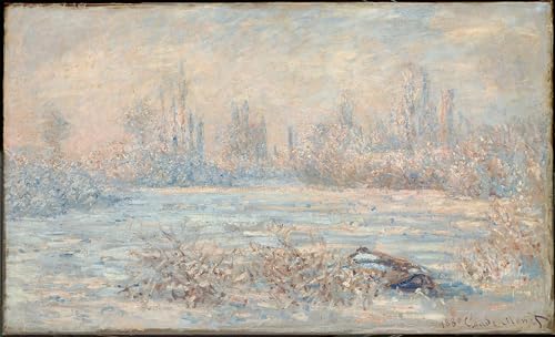 Tableau Monet Givre art imprimé 60x90cm pour une décoration murale élégante