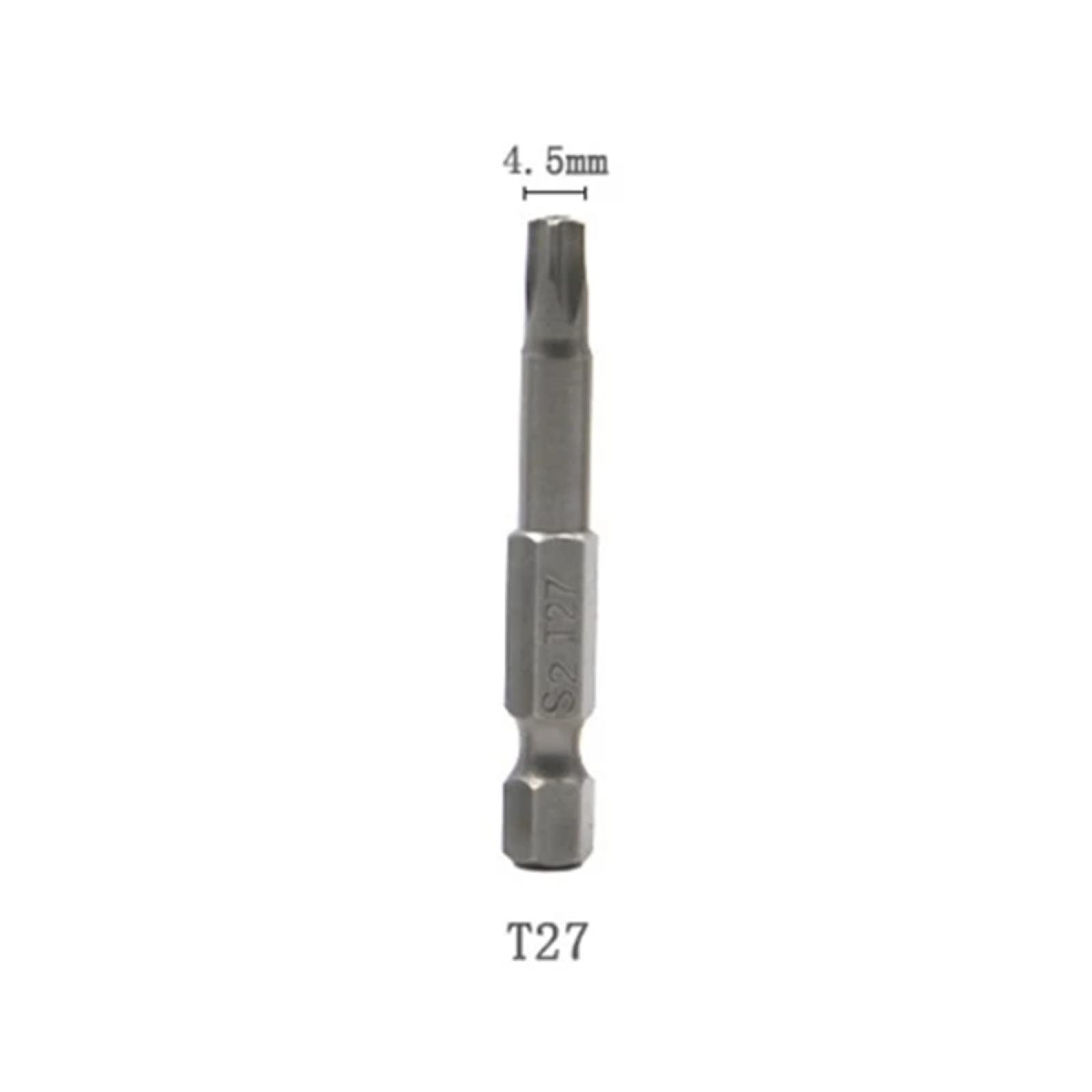 7 pc 50mm 1/4 "embout de tournevis à tige hexagonale cinq points pour tournevis magnétique foret T10/T15/T20/T25/T27/T30/T40