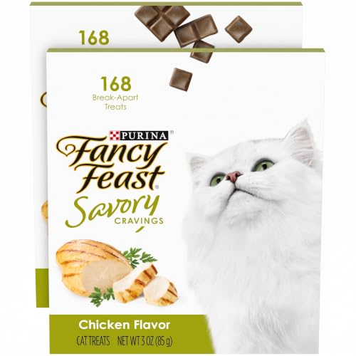 Fancy Feast Purina Limited Ingredient Cat Treats, Savory Cravings Chicken Flavor - 3 oz. Box (Pack of 2) - image 1