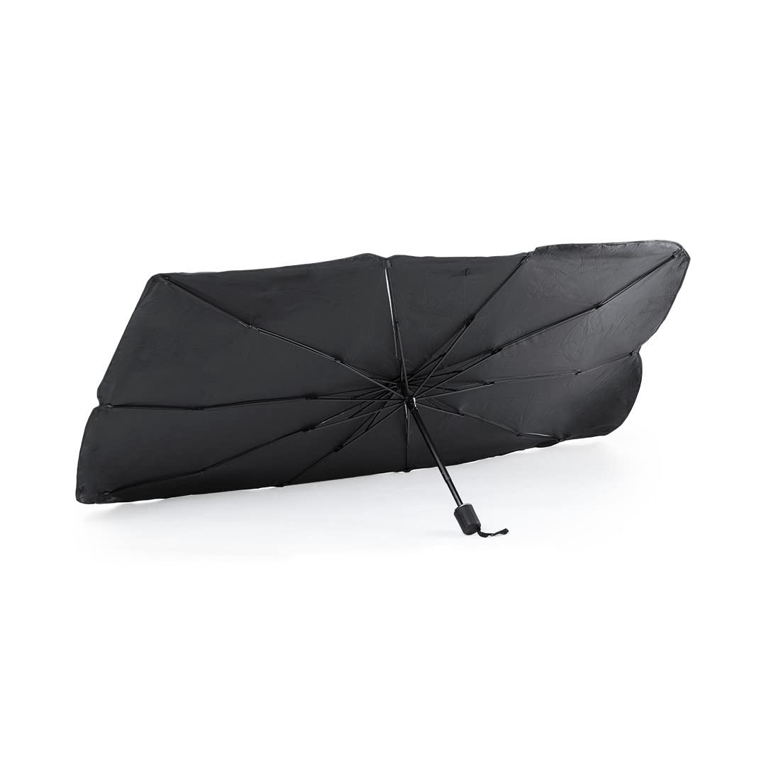 Parasol Coche Delantero Plegable 140x78cm Paraguas con Protector Solar, Bloquea Los Rayos UV del Sol generando Sombra