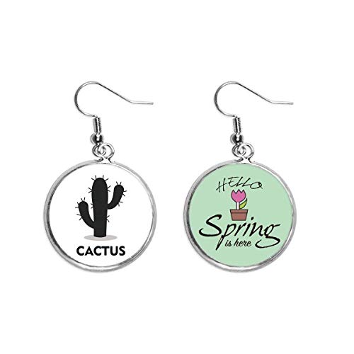Pendientes de cactus y suculentas para regalar en cumpleanos de primavera 1