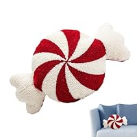 Siuwddee Zuckerstangen Kissen, Kissen Zuckerstange, Weihnachten Zuckerstangen Kissen, Plüsch Zuckerstange, Kissen Zuckerstangenform, Weihnachtskissen
