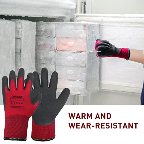 Loccef 2 Pairs Winter Work Gloves For Men And Women thumb #5