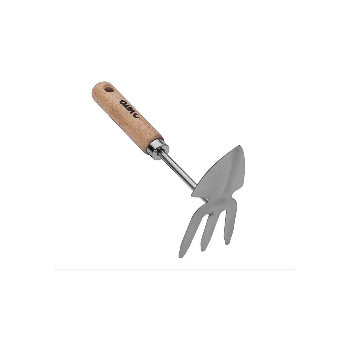 VITO - Kit 9 attrezzi da giardino manico in legno inox e ferro battuto a mano attrezzi da giardino