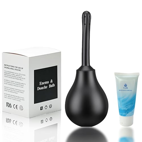 Premium Intimdusche 280ml aus Silikon Rückflussstopp-System Inkl. Pflegegel & Tasche Für professionelle Darmreinigung & Hygiene Duschschlauch Anschluss