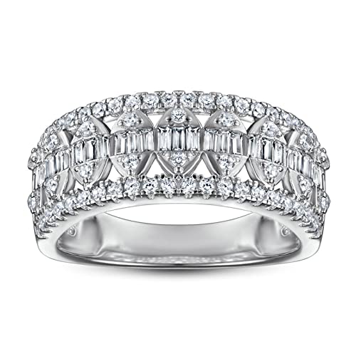 Bague Argent Véritable et Oxydes de Zirconium pour Femme