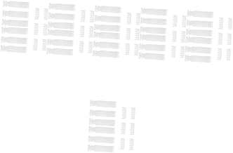 Garneck 36 Conjuntos De Polia De Cortina Persianas Brancas Cortinas Brancas Substituição De Haste Cega Vertical Persianas Verticais De Plástico Haste De Reparo Cego Vertical Folha