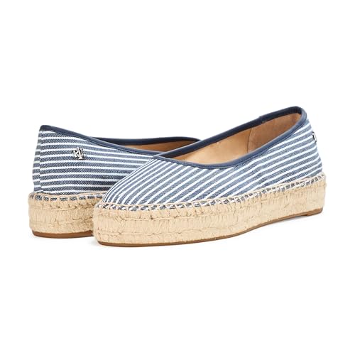 Lauren Ralph Lauren Women's Luize Striped Canvas Ballet Espadrille Flat3